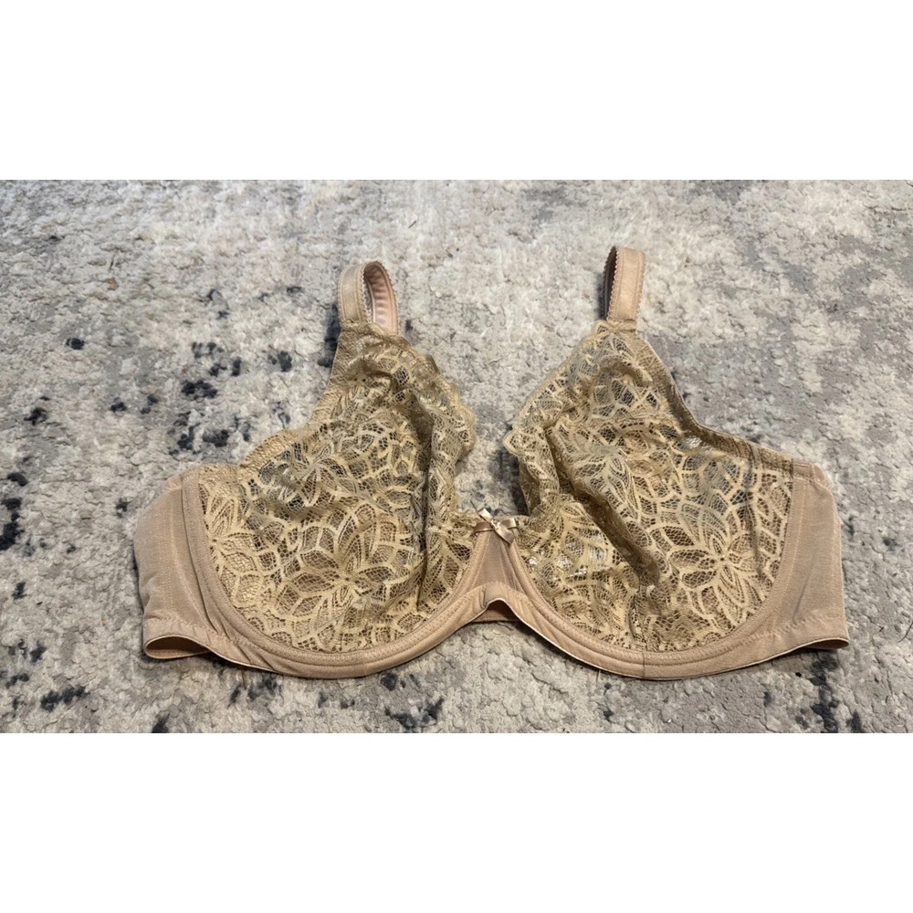 GLAMORISE Nude Elegance All Lace Bra Sz 44DD RN155964